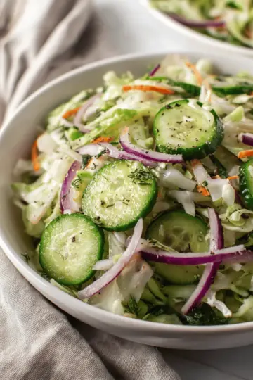 Easy Cabbage Cucumber Salad Recipe (So Crunchy!)
