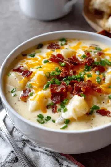 Loaded Cheesy Potato Soup