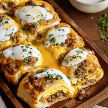 Sausage Egg and Cheese Breakfast Rolls