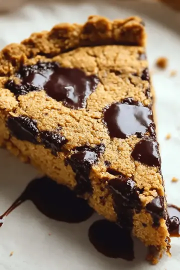 Healthy Chocolate Chip Cookie Pie Recipe
