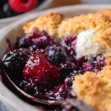 Triple Berry Cobbler {Positively the Best Cobbler Topping Ever}