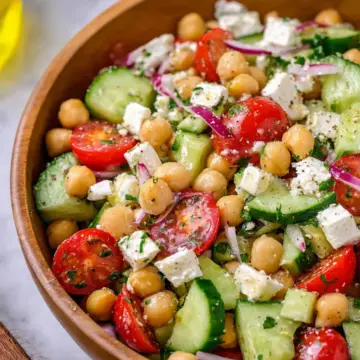 Easy Chickpea Feta Salad