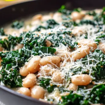 Creamy White Beans with Kale and Parmesan