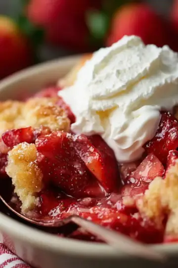 How to Make Fresh Strawberry Cobbler