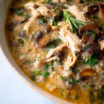 Rotisserie Chicken & Mushroom Soup