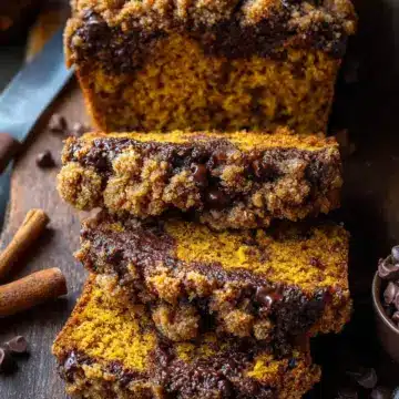 Pumpkin Chocolate Chip Streusel Bread