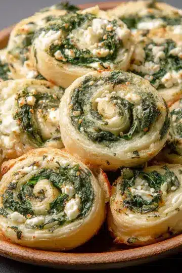 Spinach and Feta Pinwheels