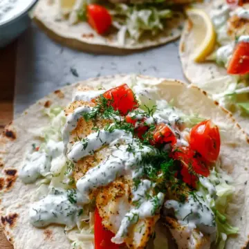 Tzatziki Fish Tacos