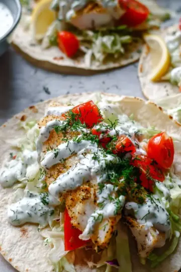 Tzatziki Fish Tacos