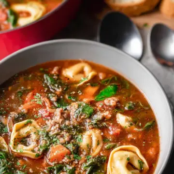 Sausage Tortellini Soup Spinach