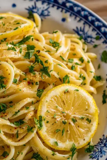 Lemon Garlic Pasta (Pasta Al Limone)