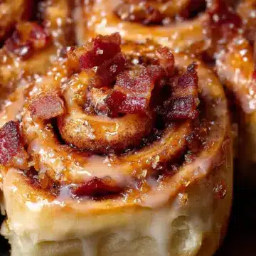 Bourbon Maple Bacon Cinnamon Rolls