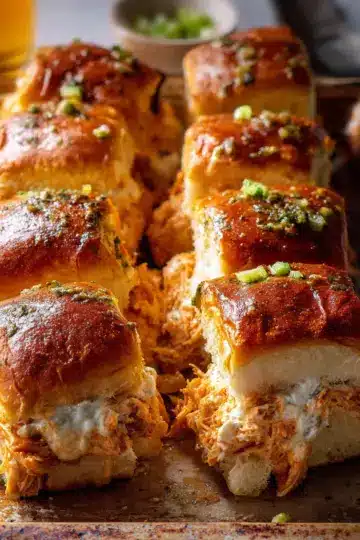Buffalo Chicken Dip Sliders.