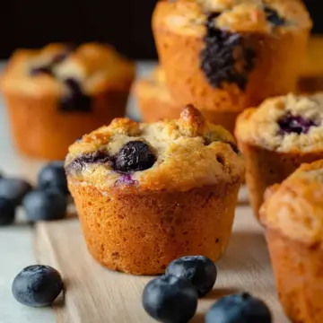 Blueberry Cottage Cheese Muffins