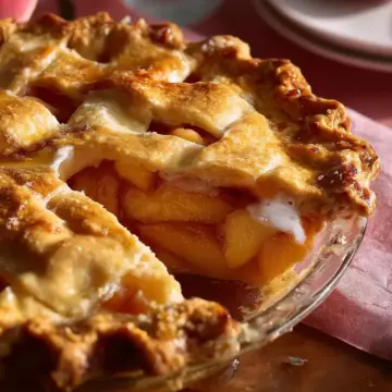 Peach Pie the Old Fashioned Two Crust Way