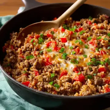 Ground Beef and Rice Skillet