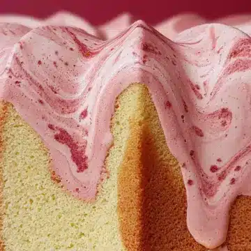 Strawberry Milkshake Pound Cake