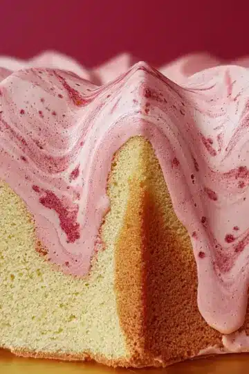 Strawberry Milkshake Pound Cake