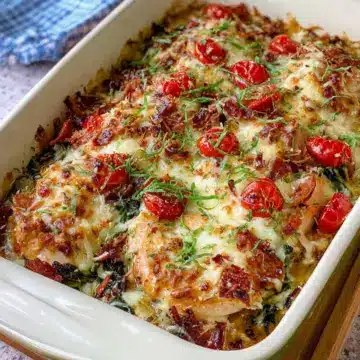 Baked Tuscan Chicken Casserole