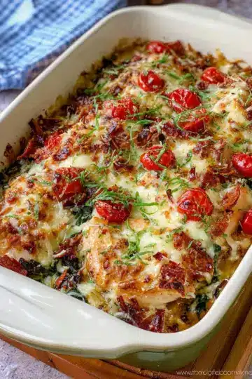 Baked Tuscan Chicken Casserole