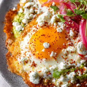 Crispy Feta Fried Eggs