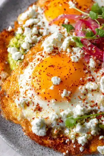 Crispy Feta Fried Eggs