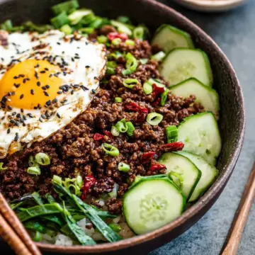 Korean Ground Beef Bowls