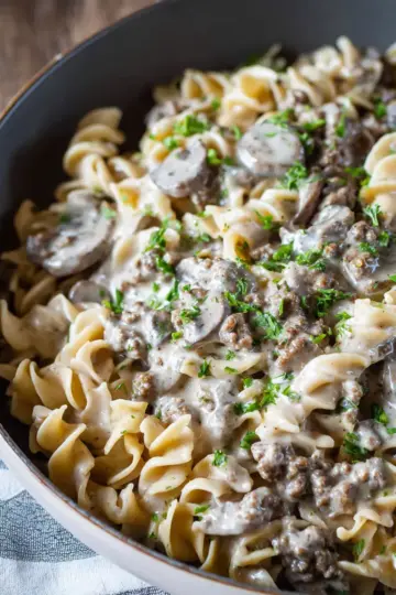Ground Beef Stroganoff Recipe
