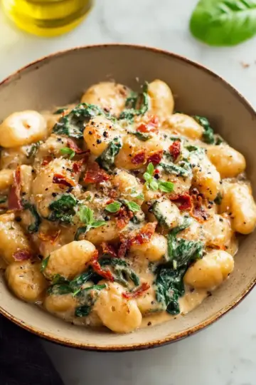 Creamy Tuscan Gnocchi