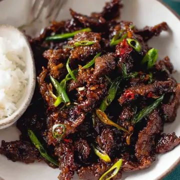 Crispy Sticky Mongolian Beef
