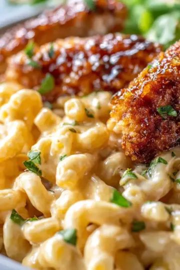 Copycat Applebee’s Honey Pepper Chicken Mac and Cheese