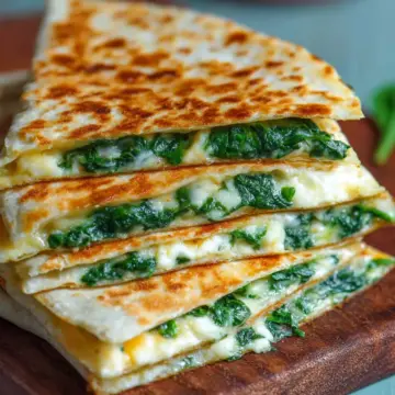 Cheesy Spinach Quesadillas