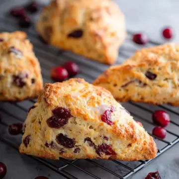 Easy Cranberry Orange Scones