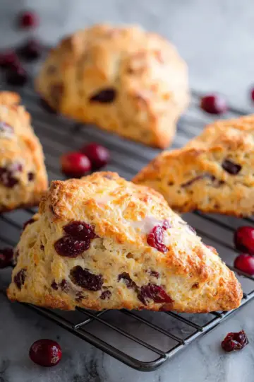 Easy Cranberry Orange Scones