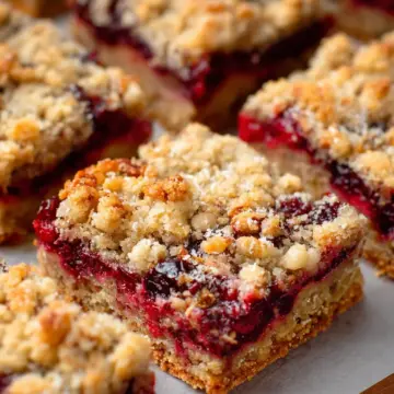 Cranberry Crumble Bars