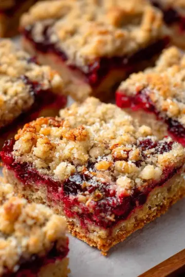 Cranberry Crumble Bars