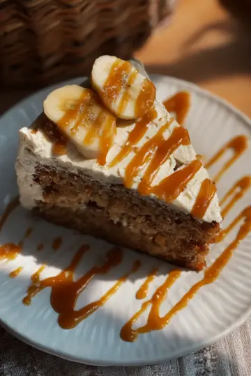 Salted Caramel Banana Cake
