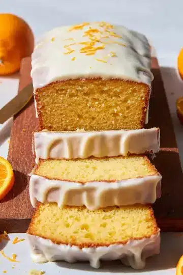 Orange Pound Cake with Vanilla Icing