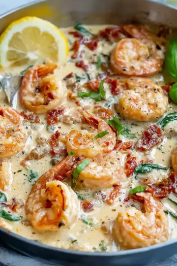 Creamy Tuscan Shrimp