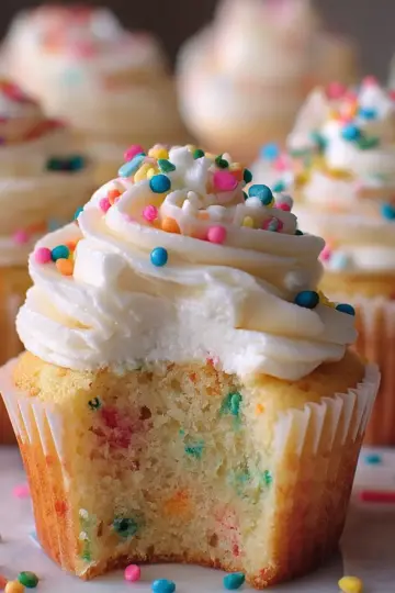 Funfetti Vanilla Cupcakes