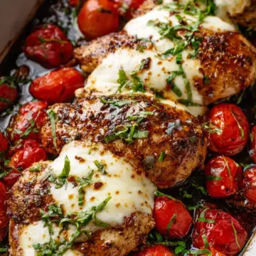 Balsamic Chicken With Mozzarella Cheese