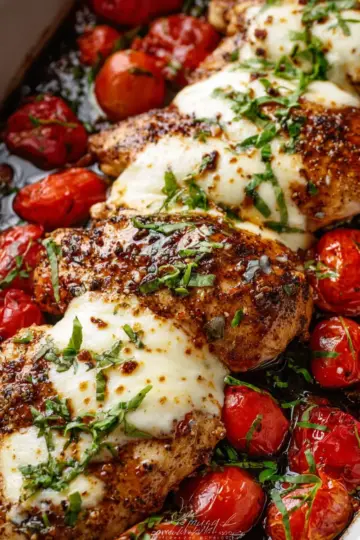 Balsamic Chicken With Mozzarella Cheese