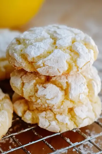 Lemon Crinkle Cookies