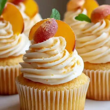 Honey Peach Cream Cheese Cupcakes Recipe – Sweet Delight