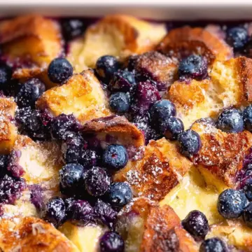 Baked Blueberry French Toast Casserole