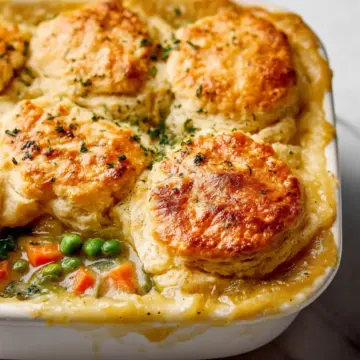 Biscuit & Vegetable Pot Pie (Casserole)