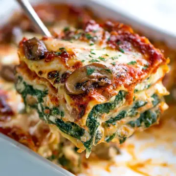 Spinach Mushroom Lasagna