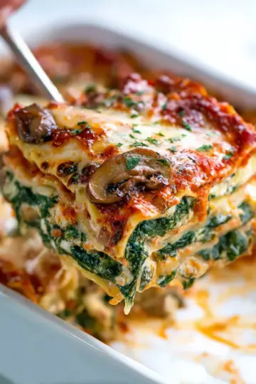Spinach Mushroom Lasagna