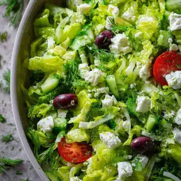 Maroulosalata (Greek Lettuce Salad)