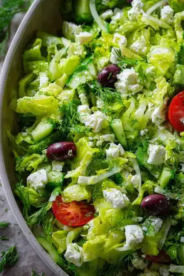 Maroulosalata (Greek Lettuce Salad)